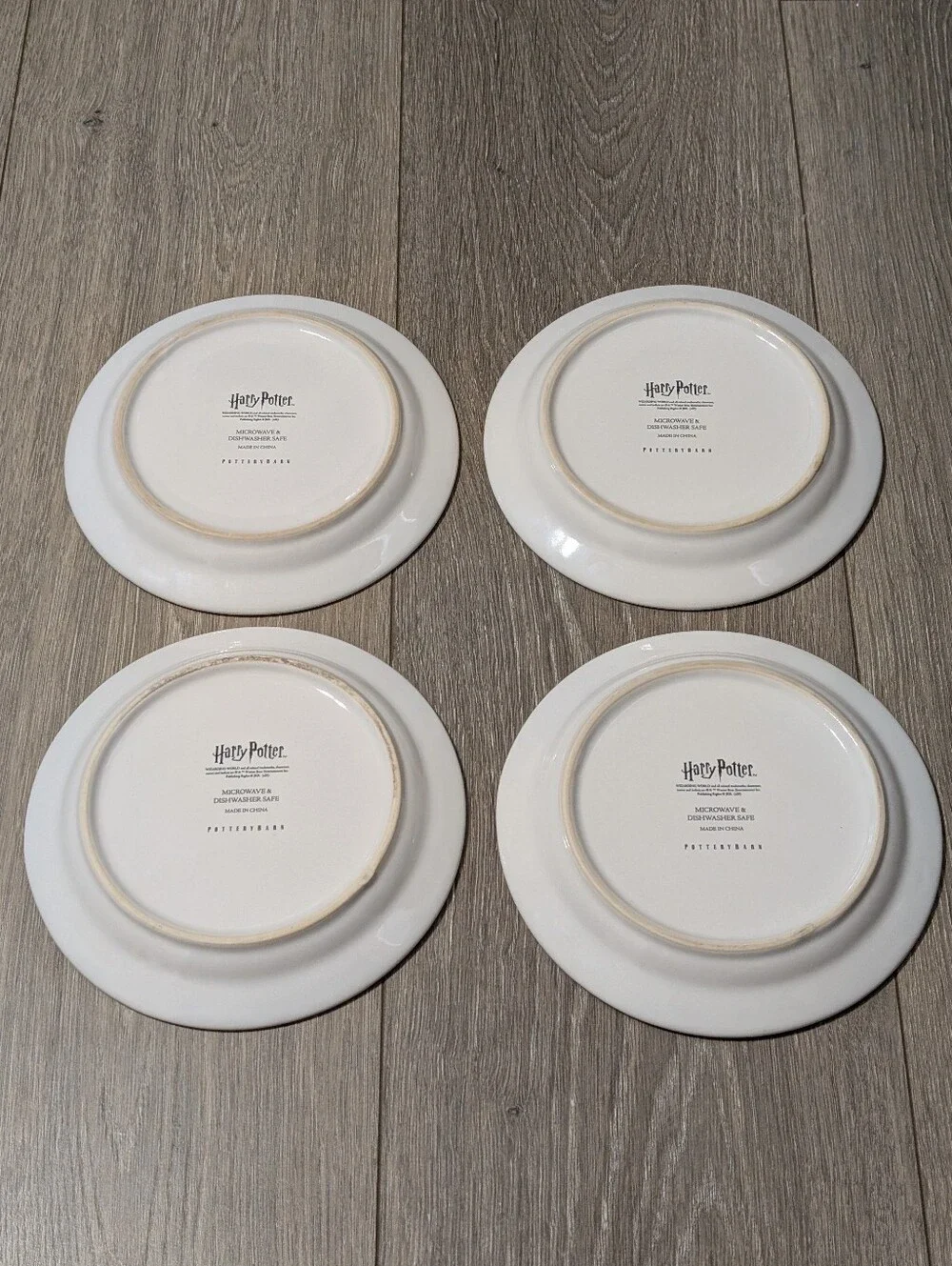 Pottery Barn Harry Potter Wizarding World Hogwarts 🏠 Set Of 4 Appetizer 🍽️